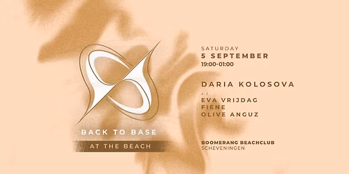 BackToBase at the Beach | Daria Kolosova and more — uitgaan in Scheveningen